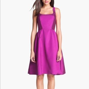 Kate Spade Fuchsia Silk Fit and Flare dress